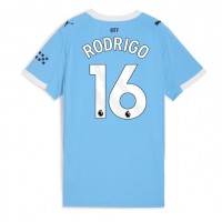 Manchester City Rodri Hernandez #16 Domáci Ženy futbalový dres 2025-26 Krátky Rukáv